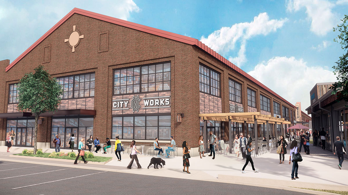 City Works Eatery and Pour House at Arsenal Yards rendering