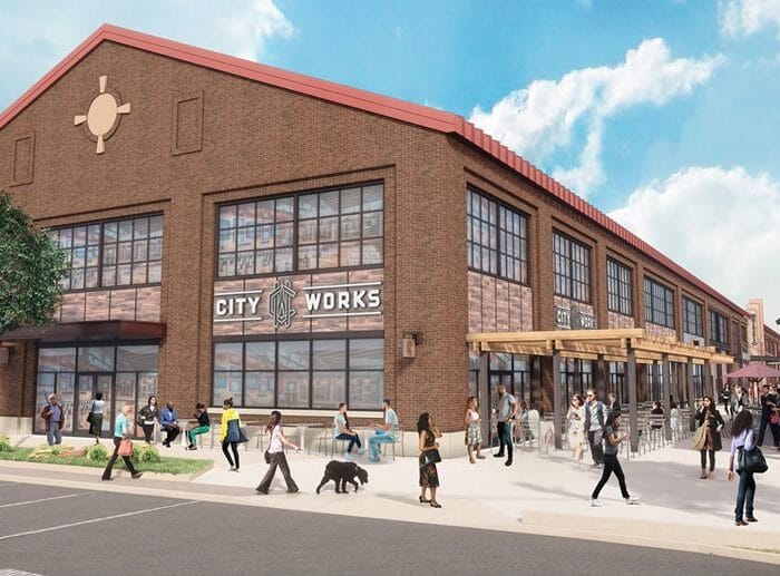 Rendering of City Works at Arsenal Yards