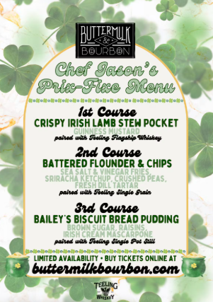 Down & Dirty: Irish Whiskey Dinner