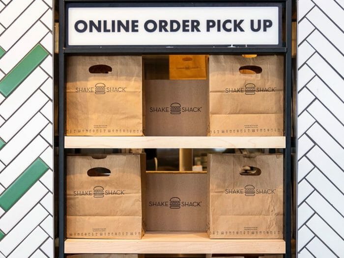 Online order pickup at Shake Shack