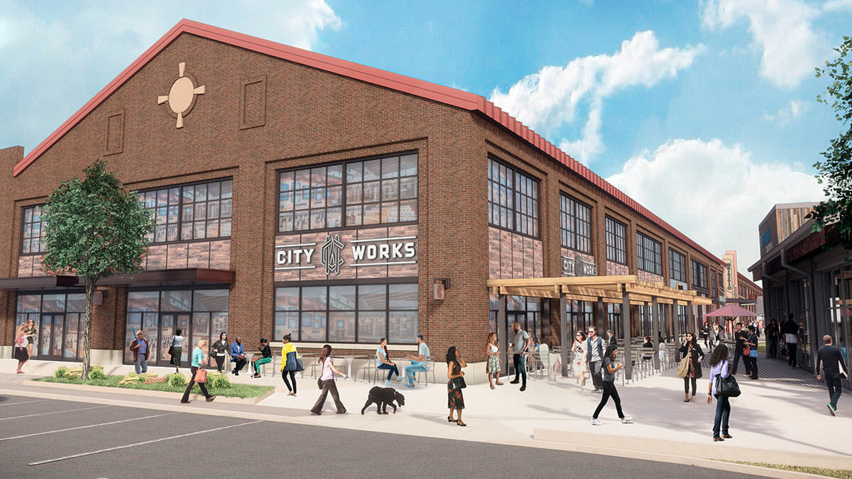 Rendering of City Works at Arsenal Yards