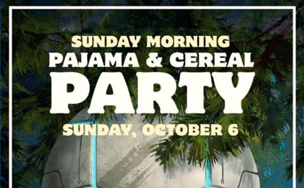 Sunday Morning Pajama & Cereal Party - The Wild Robot