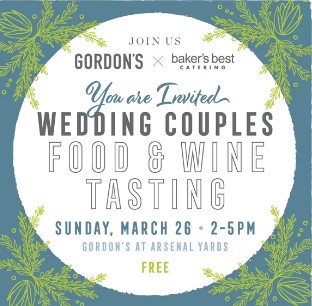 Wedding Couples Wine & Food Tasting at Gordon's